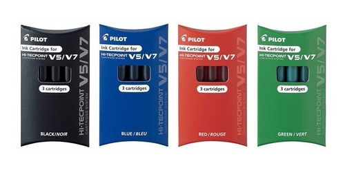 Cartuchos Repuesto Para Pilot Hi Tecpoint V5 V7 X 4 Cajas