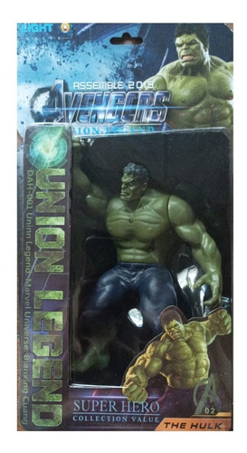 Muñeco Hulk End Game 17cm Articulado Con Luz