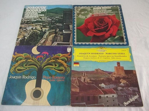 Joaquin Rodrigo 4 Discos Vinil Lp Grandes Exitos Pepe