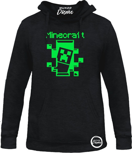 Poleron Con Capucha Minecraft Creeper Unisex