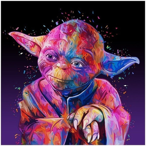 Diamond Painting  Star Wars Yoda 30x40cm Envio Inmediato