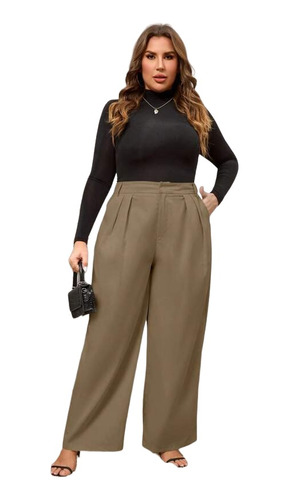  Pantalón Shein De Pierna Ancha De Mujer