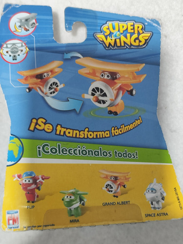 Grand Albert Super Wings Transforma Bots Figura 6cms