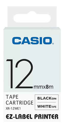 Cinta Para Rotuladora Casio Ez-label Xr-12we1