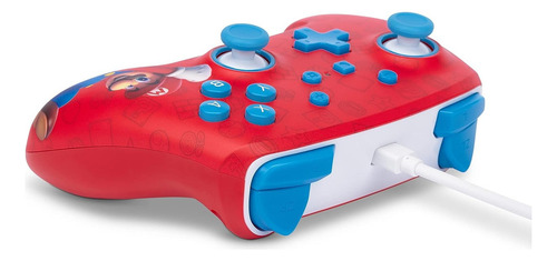 Controlador Con Cable Para Nintendo Switch ¡woo-hoo! Mario Color Rojo