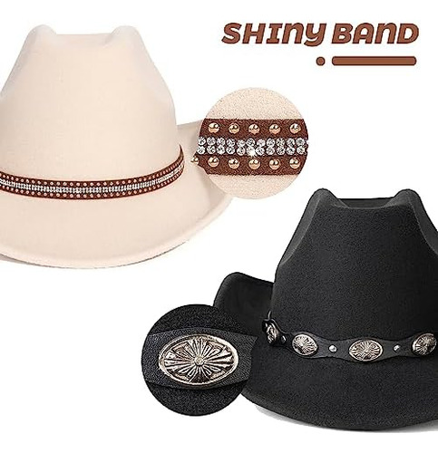 Pacote Lisianthus De 2 Chapéus De Cowboy Masculinos E Femin