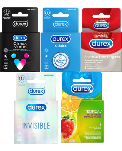 Durex 24 Condones Surtidos Preserv - Unidad a $3330