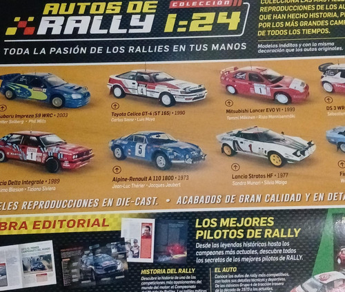 Revista + Autos De Rally 1:24 N 6 Lancia Stratos Montecarlo