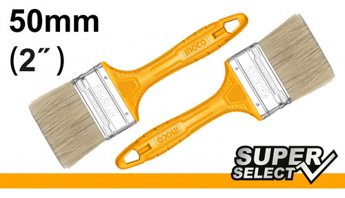 Set X2 Pincel 2 Mango Amarillo Ingco Chptb78602 Ma