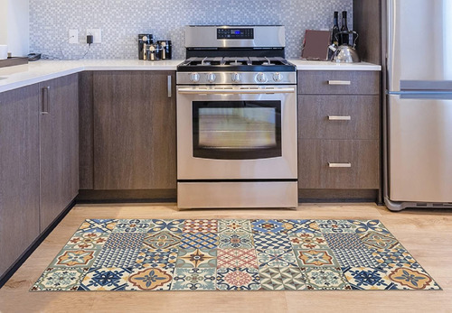 Vilber Toledo Du 01 40x78 Alfombra, Vinilo, Multicolor-