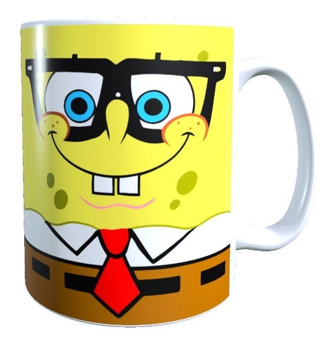 Taza - Tazón Diseño Bob Esponja Lentes 320 Cc