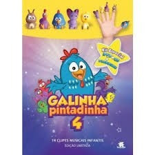 Galinha Pintadinha 4 (dvd + Cd) + 5 Dedoches (lacrado)