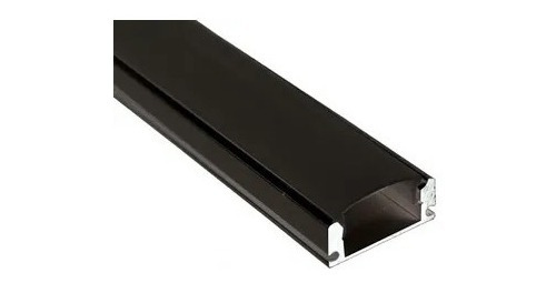 Bari Perfil De Aluminio Negro Para Luz Led Super C.1309