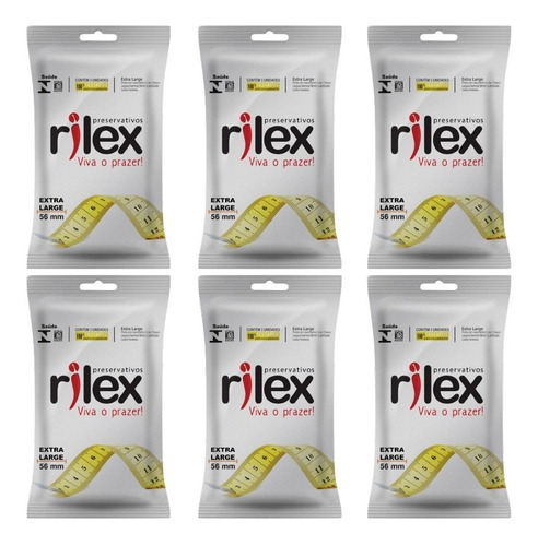 Camisinha Preservativo Extra Grande Rilex Premium 18 Unid