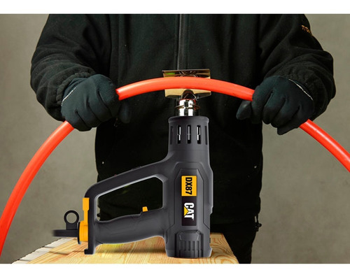 Pistola De Calor 2000w 2 Vel Caterpillar Cat Dx87 Boquillas