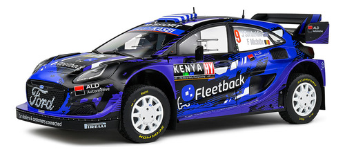 Miniatura Ford Puma Rally1 Hybrid Kenya Rally 2022 #9 Serderidis/Miclotte 1:18 Solido Competition