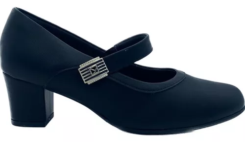 vistazo Uva danés Zapatos Stilettos Negros Taco Ancho | MercadoLibre 📦