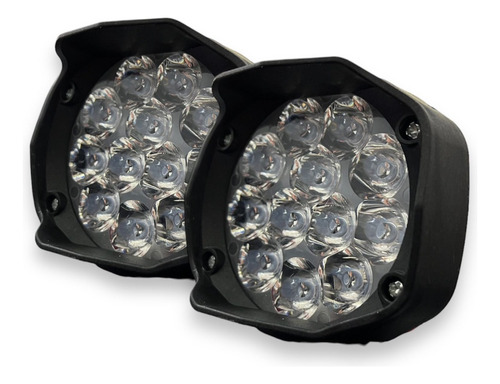 Juego X2 Faros Led Auxiliar Luz Blanca 12v Moto Auto A-vip