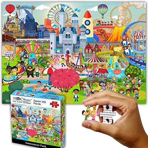 Think2master Amusement Park 250 Piezas Jigsaw Puzzle Jw6df