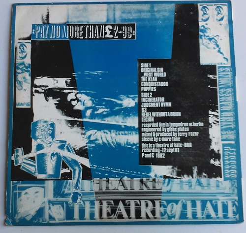 Lp Theatre Of Hate He Who Dares Wins Live Lp Importado (Usado)