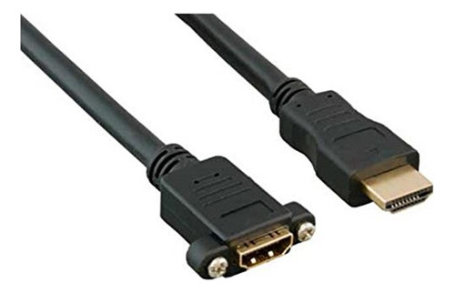 Aya 1ft (1 Pie) Hdmi Extension Macho A Hembra Cable De Monta