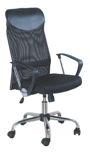 Imagen 1 de 4 de Sillón Gerencial Oficina Ejecutivo Pc Alto Cromado 19001