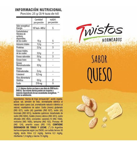 Minitostaditas Twistos Sabor A Queso 155 Gramos