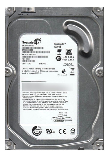 Hdd 500gb 7200rpm Impecable