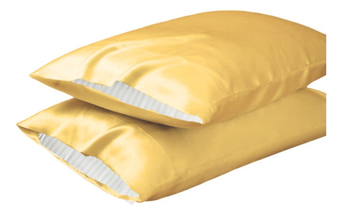 Funda Almohada Saten / Seda Anti Arrugas Anti Frizz X2 50x70