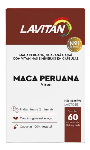 Maca Peruana Lavitan Viron Cimed Aumentar Libido Sabor Without flavor