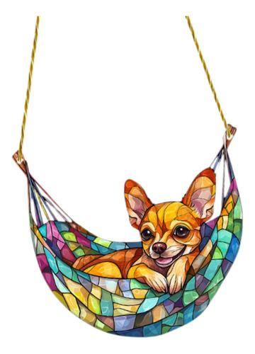 Adorno Colgante De Ventana De Perro 2d, Decoración De Pared
