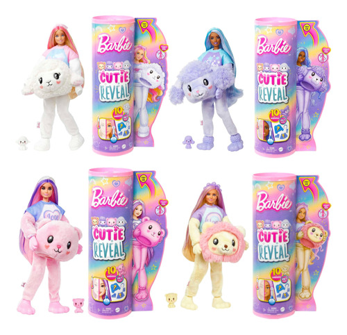 Barbie Cutie Reveal Boneca Sortida Cozy Cute Hkr02 Mattel