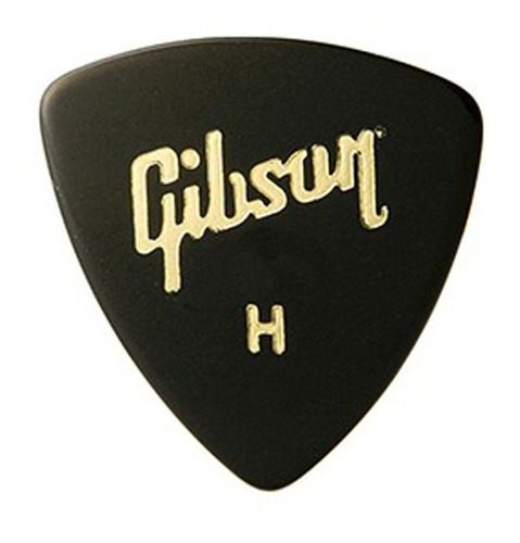 Gibson 1/2 Grosa De Palhetas Celulóide Pesadas Aprgg73h Cor Preto