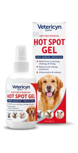 Vetericyn Más Hot Spot Hydrogel. Calmante Alivio Y 10ucs