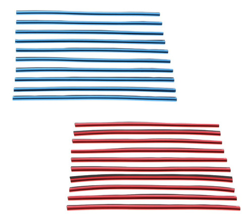 20x Azul + Rojo Micro Moldeado 20cm Interior Coche Vent