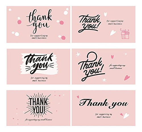 120pcs Thank You For Supporting My Small Business Cards...