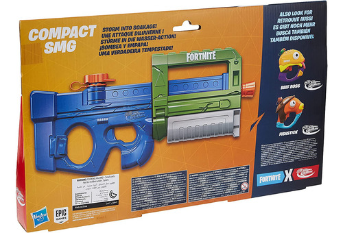 Nerf Lanzadora De Agua Fornite Super Soaker Compact Smg