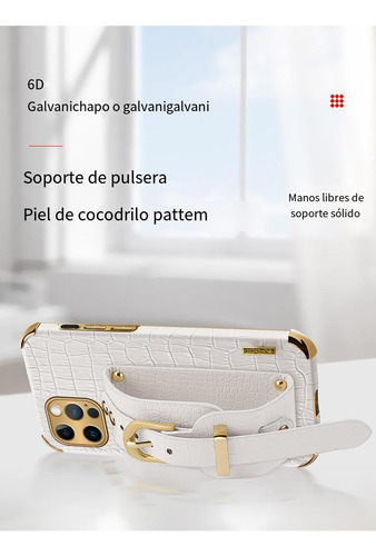 Funda Para Samsung Galaxy A33 5g/a73/a53 5g, Funda Protectora De Poliuretano Con Estampado De Cocodrilo, Correa De Muñeca