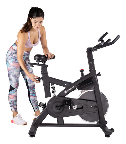 Bicicleta fija UniFitness UFEX00106 color negro