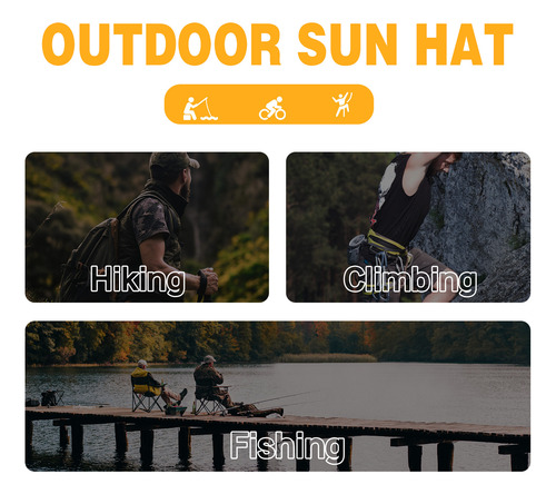 Sombrero Solar Plegable Sunhat Para Senderismo Y Acampada