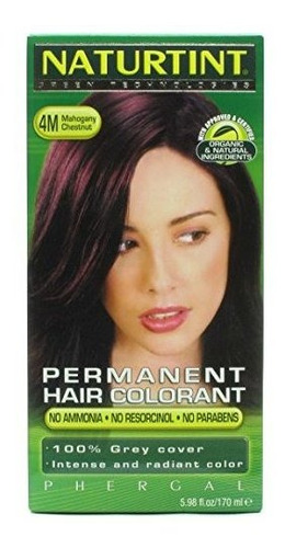 Coloración Permanente Cab Naturtint Hr Clr 4m Chstnt Mhgny