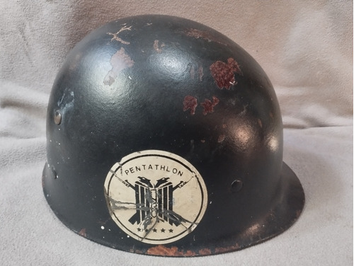 Antiguo Casco Militar Pentatlón 1960 Baquelita 