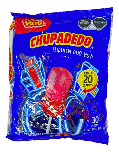 Chupadedo Paleta Caramelo Menta Eucalipto 150 Pz Vero