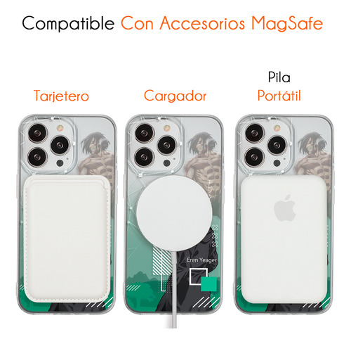 Funda Para iPhone Magsafe Attack On Titan Eren Final Case