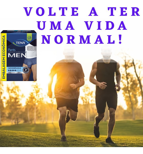 Calça Fralda Geriátrica Masculina Tena Pants Roupa Intima Tamanho G/EG