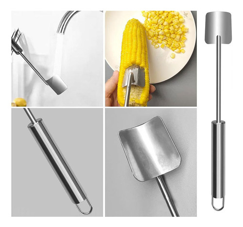 Raspador Acero Inoxidable Cepilladora Rápida De Maíz, Manual