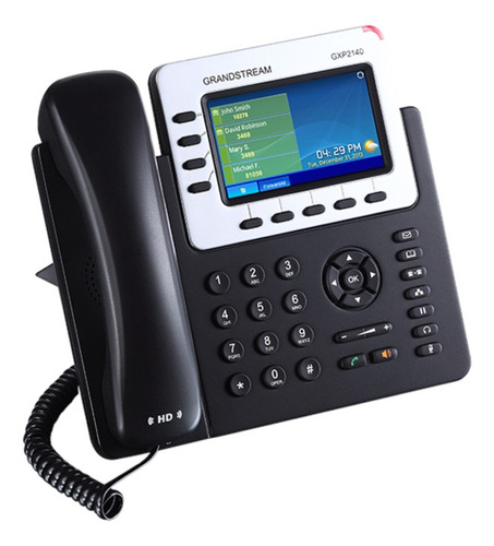 Telefone Ip Grandstream Gxp2140 Lcd Colorido Poe Bluetooth