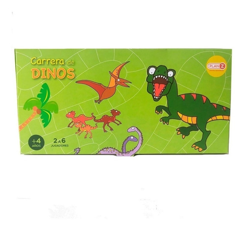 Imagen 1 de 2 de Juego Mesa Carrera Dinosaurio Infantil Didácticos Niños