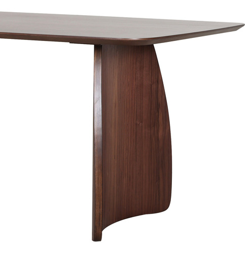 Juego Comedor Nogal Mesa 180x90 6 Sillas Minimalista Moderna