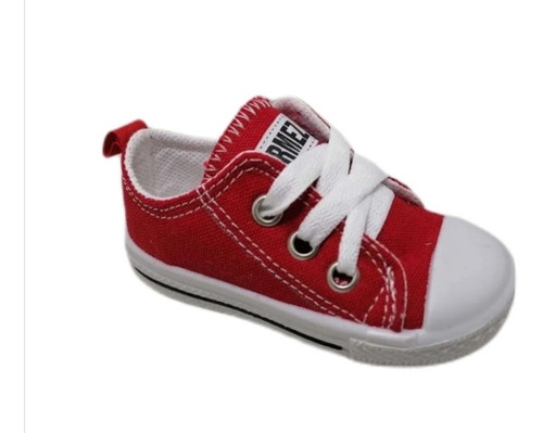 Tenis Choclo Bebes Niños Rojo Del 12 Al 16